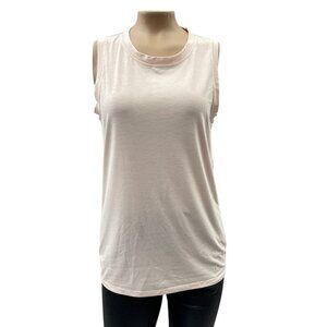 Athleta Sleeveless Tank Top‎ Workout Gym Muscle Tee Stretch Beige Womens XS